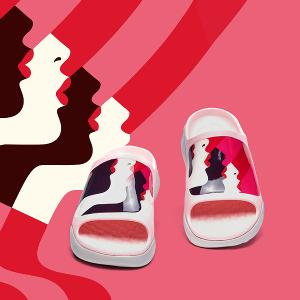 uin 西班牙原創設計 女鞋 涼鞋 拖鞋 唇唇欲動彩繪休閒鞋W1125562