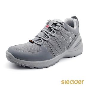 sleader 男鞋 動態防水 輕量安全戶外休閒鞋-SD205灰色