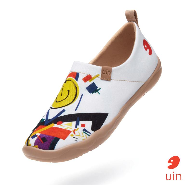 uin 西班牙原創設計 女鞋 帆布鞋 懶人鞋 邂逅彩繪休閒鞋W1010017