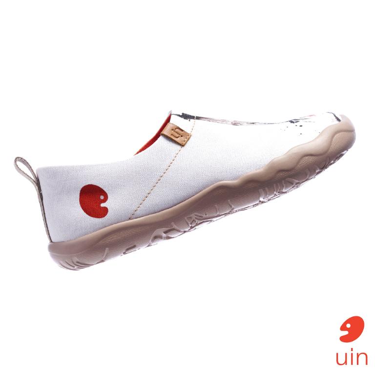 uin 西班牙原創設計 女鞋 帆布鞋 懶人鞋 吻的回憶彩繪休閒鞋W0101008