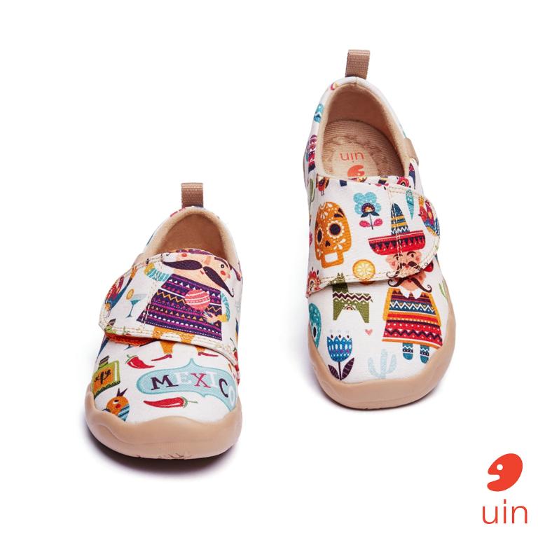 uin 西班牙原創設計 童鞋 黏帶 童趣墨西哥彩繪休閒鞋K1109138