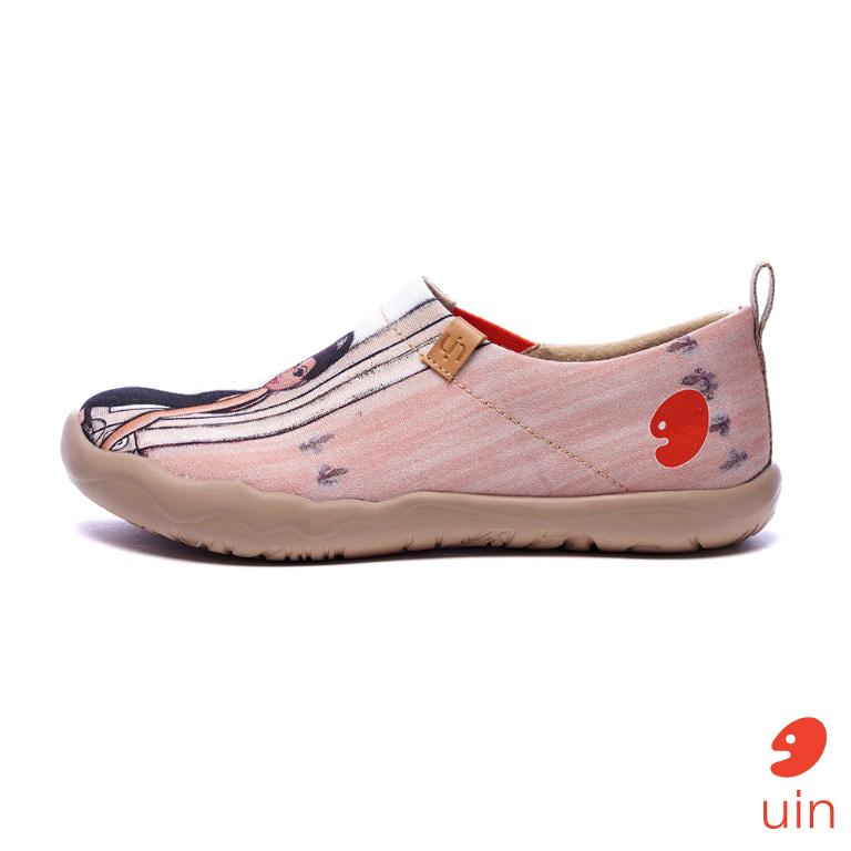 uin 西班牙原創設計 女鞋 帆布鞋 懶人鞋 法都魅族彩繪休閒鞋W0101011