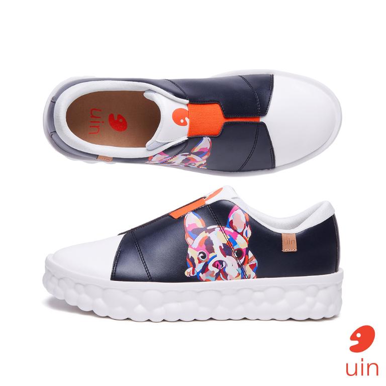 uin 西班牙原創設計 女鞋 趴趴狗2彩繪休閒鞋W1520155