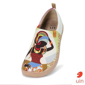 uin 西班牙原創設計 女鞋 帆布鞋 懶人鞋 娜慕琳達彩繪休閒鞋510201202