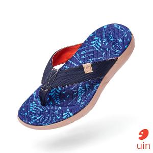 uin 西班牙原創設計 男鞋 涼鞋 拖鞋 星葉彩繪休閒鞋M1124416