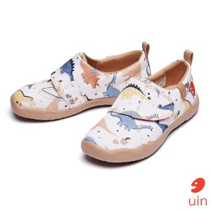 uin 西班牙原創設計 童鞋 黏帶 恐龍彩繪休閒鞋K1109173