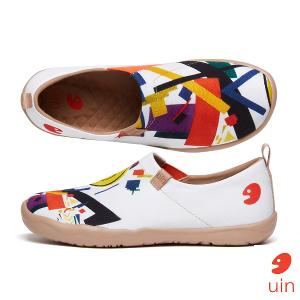 uin 西班牙原創設計 女鞋 帆布鞋 懶人鞋 邂逅彩繪休閒鞋W1010017
