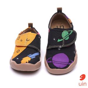 uin 西班牙原創設計 童鞋 黏帶 宇宙星球彩繪休閒鞋K83007004