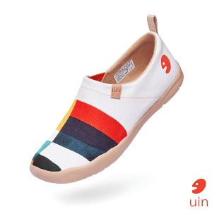 uin 西班牙原創設計 女鞋 帆布鞋 懶人鞋 延伸彩繪休閒鞋W1109376