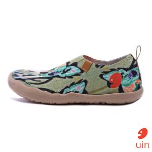 uin 西班牙原創設計 女鞋 帆布鞋 懶人鞋 旺仔彩繪休閒鞋W0101033