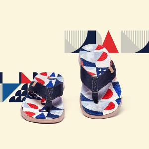 uin 西班牙原創設計 男鞋 涼鞋 拖鞋 棱世紀彩繪休閒鞋M1124417