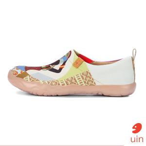 uin 西班牙原創設計 女鞋 帆布鞋 懶人鞋 娜慕琳達彩繪休閒鞋510201202