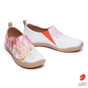 uin 西班牙原創設計 女鞋 帆布鞋 懶人鞋 熱帶花語彩繪休閒鞋W1010069