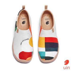 uin 西班牙原創設計 女鞋 帆布鞋 懶人鞋 延伸彩繪休閒鞋W1109376