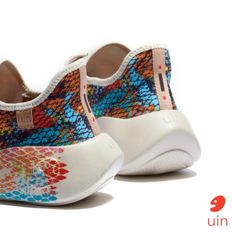 uin 西班牙原創設計 女鞋 運動鞋 聖塞巴斯蒂安2彩麟彩繪休閒鞋W1590516