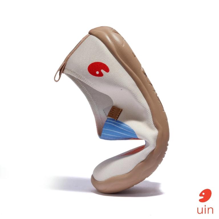 uin 西班牙原創設計 女鞋 帆布鞋 懶人鞋 春芽彩繪休閒鞋W1010573