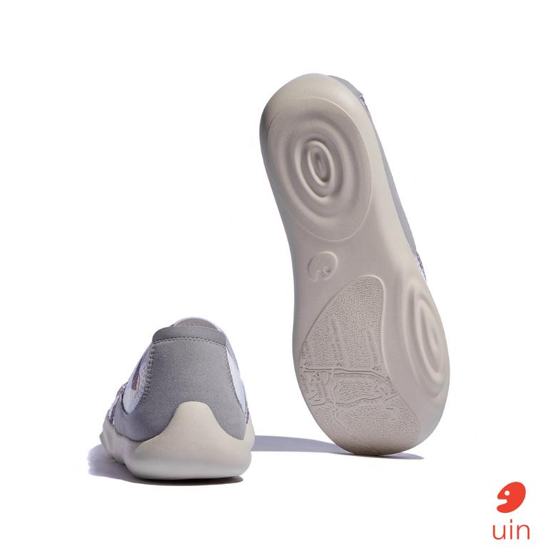 uin 西班牙原創設計 男鞋 帆布鞋 懶人鞋 樂褔鞋 冬日之海彩繪休閒鞋M1950410