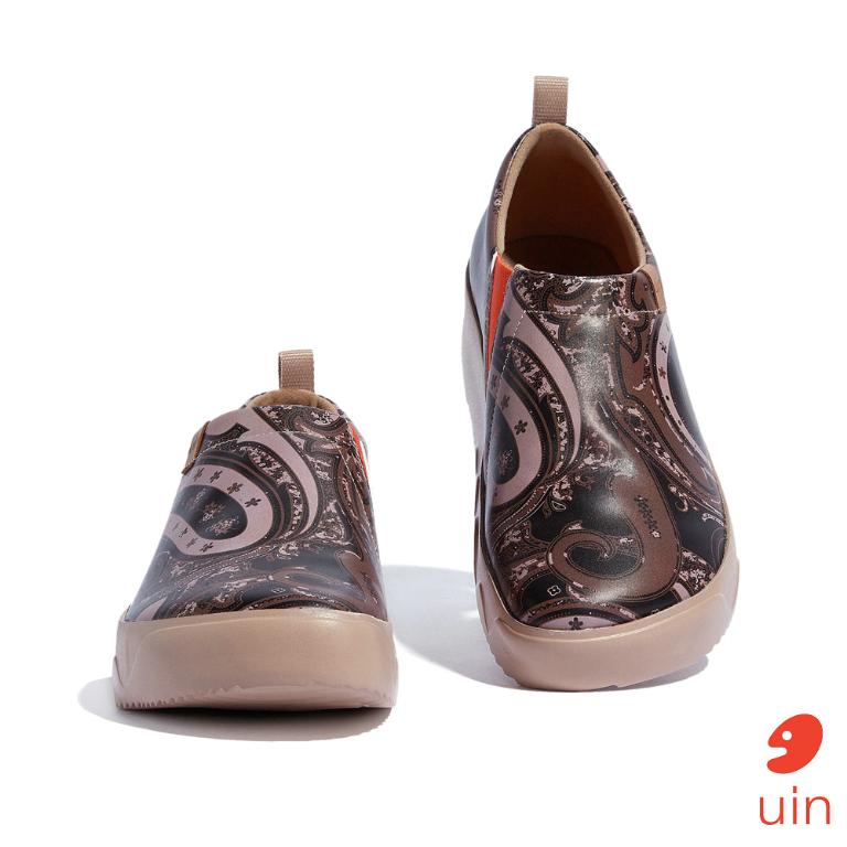 uin 西班牙原創設計 男鞋 懶人鞋 托萊多9記憶渦旋彩繪休閒鞋M1710275