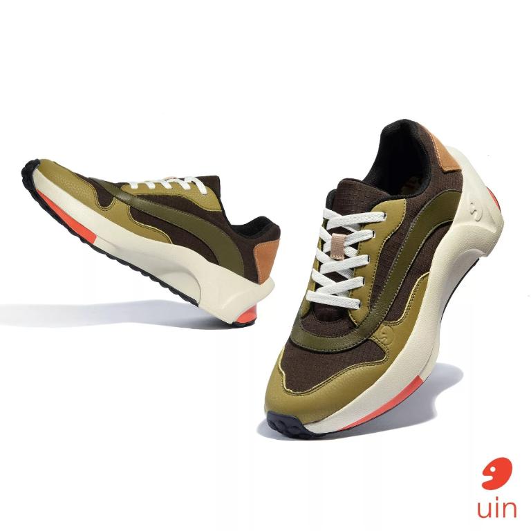 uin 西班牙原創設計 男鞋 運動鞋 塞維利亞2自然綠彩繪休閒鞋M1880319