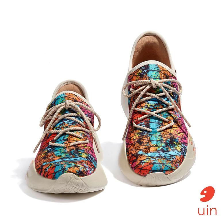 uin 西班牙原創設計 女鞋 運動鞋 聖塞巴斯蒂安2彩麟彩繪休閒鞋W1590516
