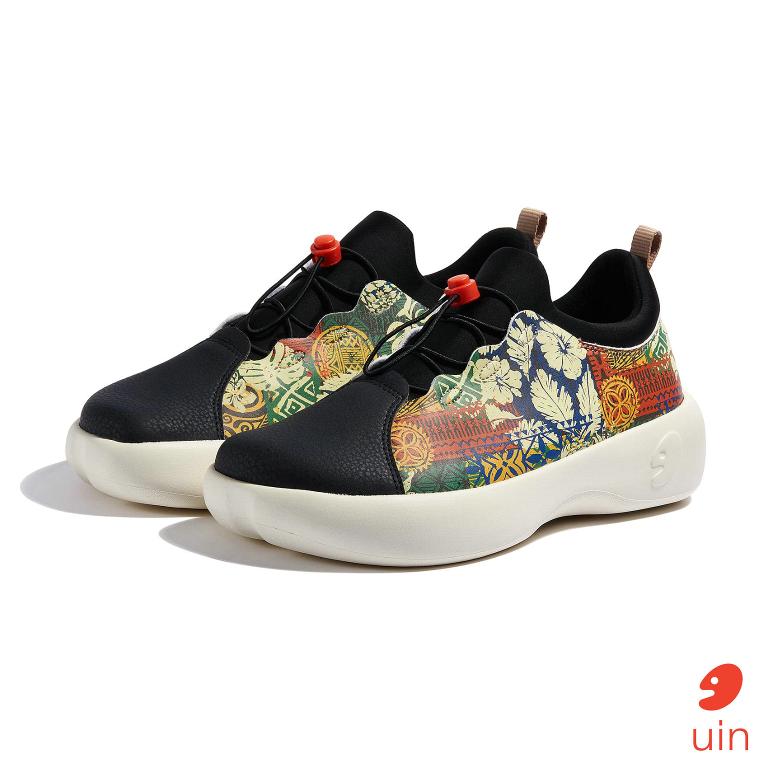 uin 西班牙原創設計 女鞋 運動鞋 巴特羅2花夜彩繪休閒鞋W1760431