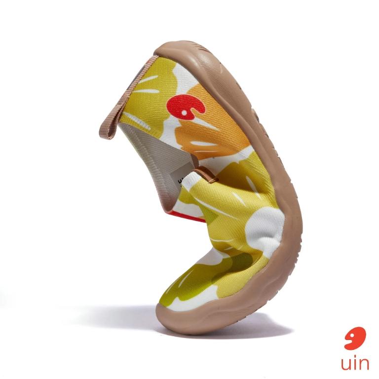 uin 西班牙原創設計 女鞋 帆布鞋 懶人鞋 菠蘿片彩繪休閒鞋W1010577