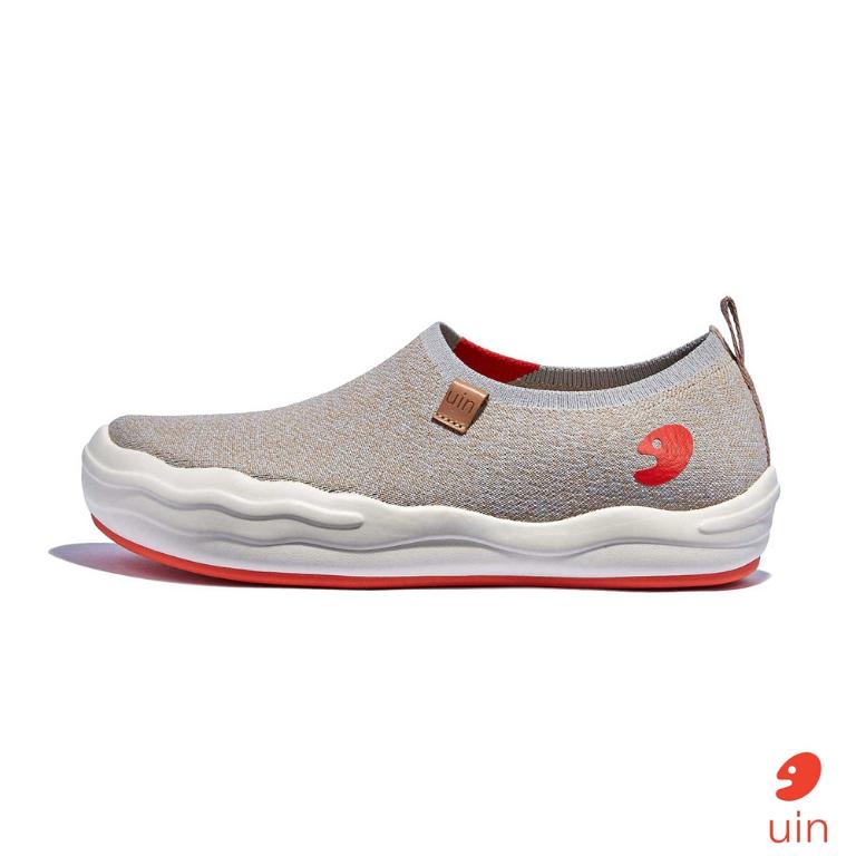 uin 西班牙原創設計 女鞋 帆布鞋 懶人鞋 托萊多8蔥厥灰素色休閒鞋W1700801