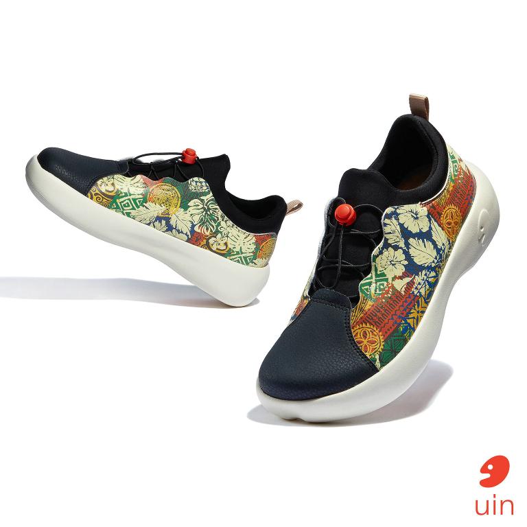 uin 西班牙原創設計 女鞋 運動鞋 巴特羅2花夜彩繪休閒鞋W1760431