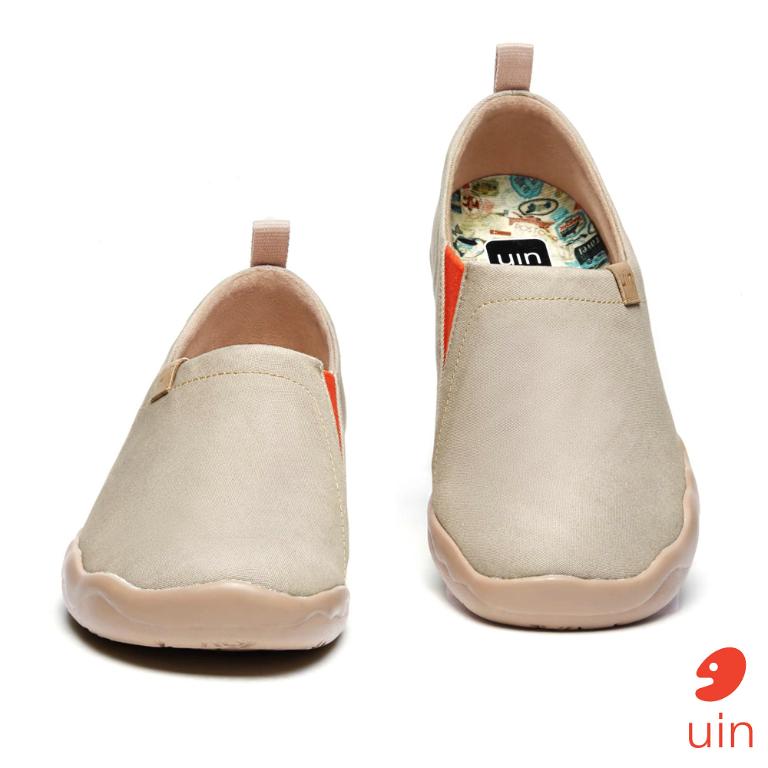 uin 西班牙原創設計 女鞋 帆布鞋 懶人鞋 托萊多素色蒼黃休閒鞋W1109390