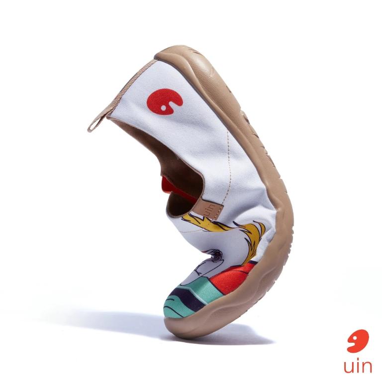 uin 西班牙原創設計 男鞋 帆布鞋 懶人鞋 休假中彩繪休閒鞋M1010374