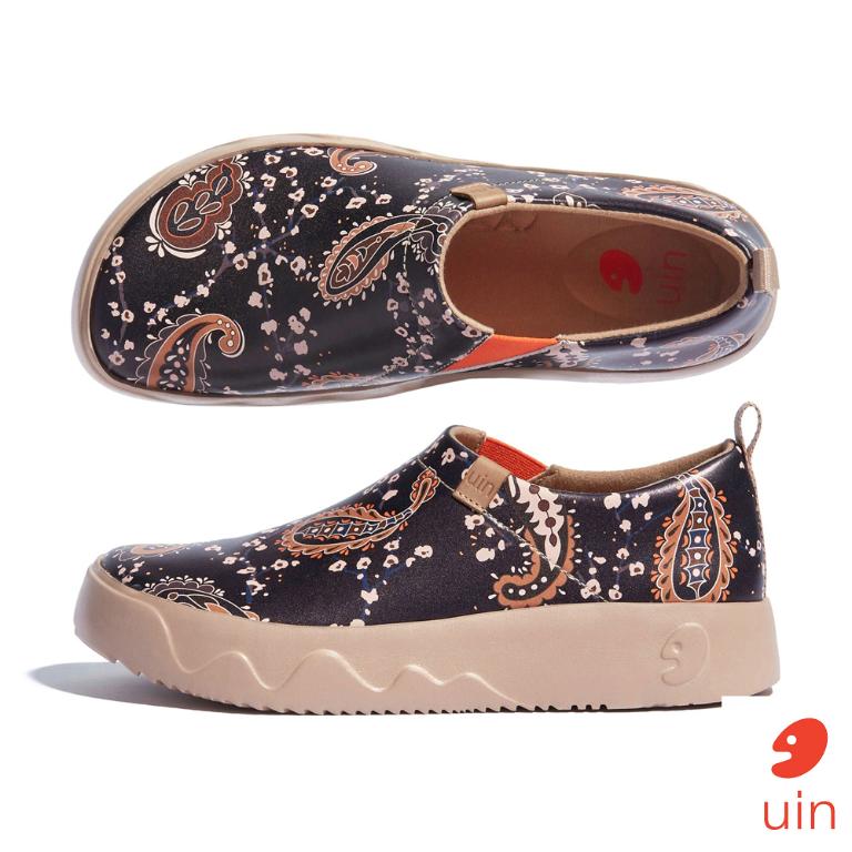 uin 西班牙原創設計 女鞋 懶人鞋 托萊多9生命之花2彩繪休閒鞋W1710413