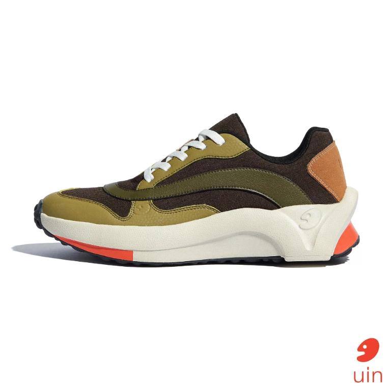 uin 西班牙原創設計 男鞋 運動鞋 塞維利亞2自然綠彩繪休閒鞋M1880319