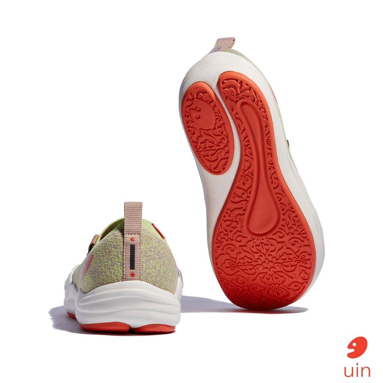 uin 西班牙原創設計 女鞋 帆布鞋 懶人鞋 托萊多8青苔綠素色休閒鞋W1700802