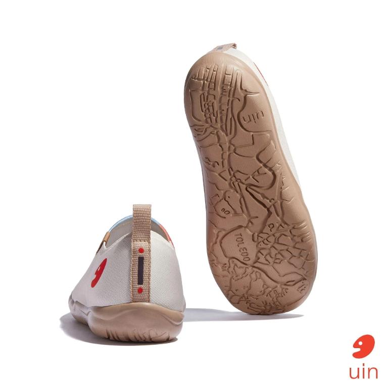 uin 西班牙原創設計 女鞋 帆布鞋 懶人鞋 春芽彩繪休閒鞋W1010573