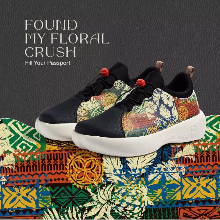 uin 西班牙原創設計 女鞋 運動鞋 巴特羅2花夜彩繪休閒鞋W1760431