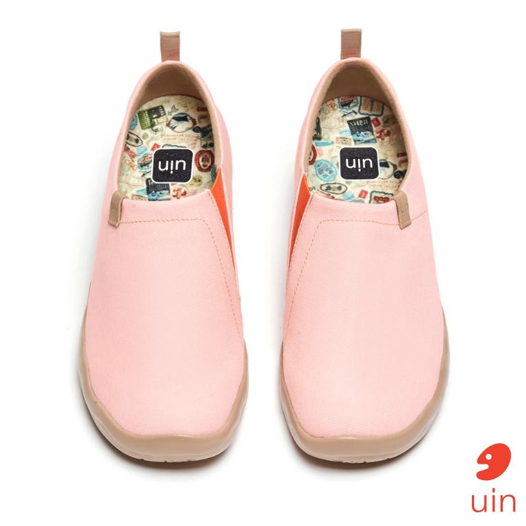 uin 西班牙原創設計 女鞋 帆布鞋 懶人鞋 托萊多素色緋紅休閒鞋W1109391
