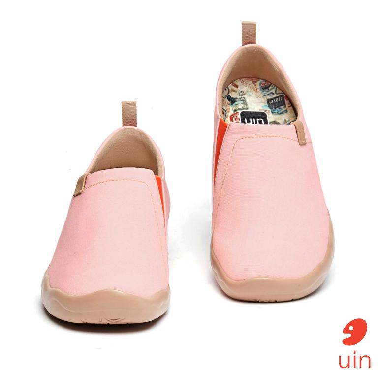 uin 西班牙原創設計 女鞋 帆布鞋 懶人鞋 托萊多素色緋紅休閒鞋W1109391