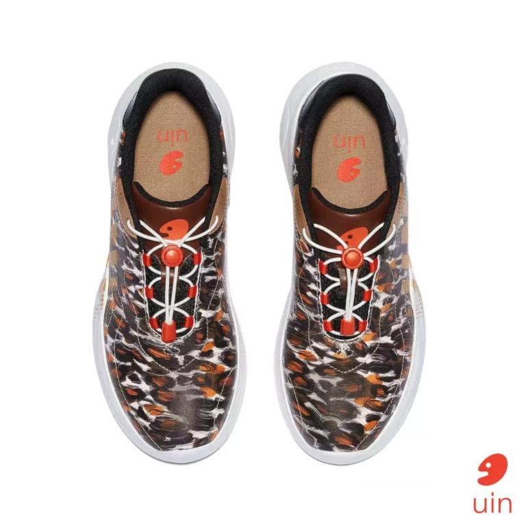 uin 西班牙原創設計 女鞋 厚底鞋 帕爾瑪8野豹彩繪休閒鞋W1870493