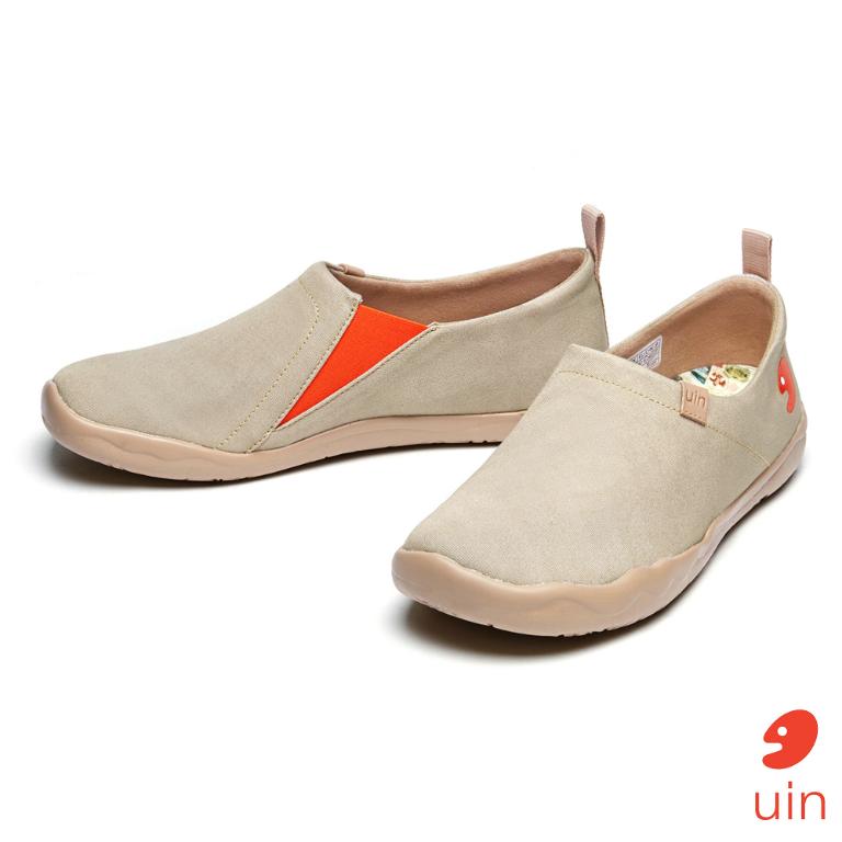 uin 西班牙原創設計 女鞋 帆布鞋 懶人鞋 托萊多素色蒼黃休閒鞋W1109390
