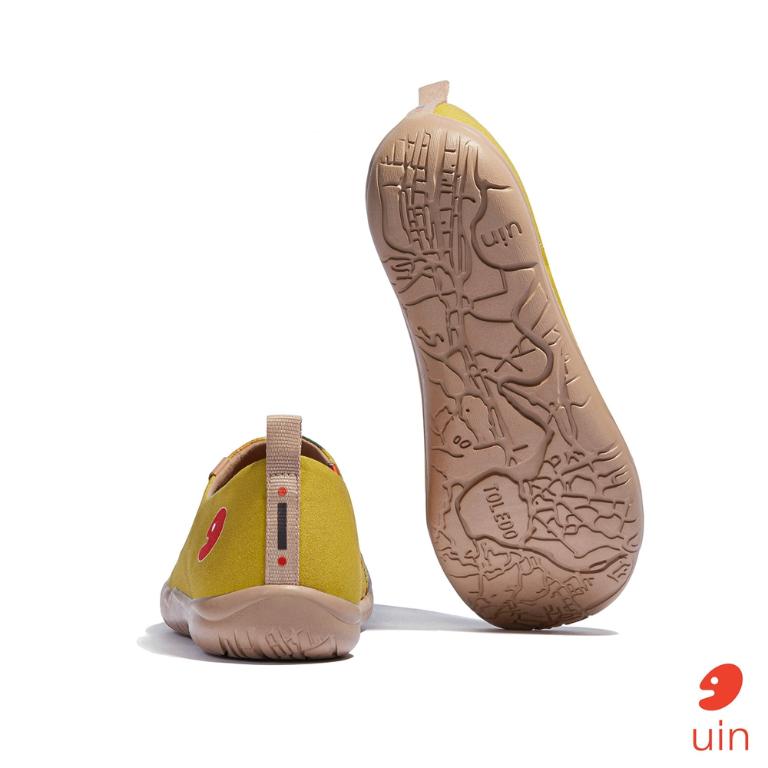 uin 西班牙原創設計 男鞋 帆布鞋 懶人鞋 向日葵與貓彩繪休閒鞋M1010571