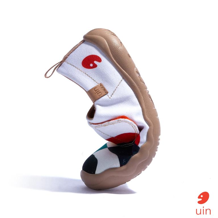 uin 西班牙原創設計 童鞋 黏帶 帆布鞋 延伸彩繪休閒鞋K1010053