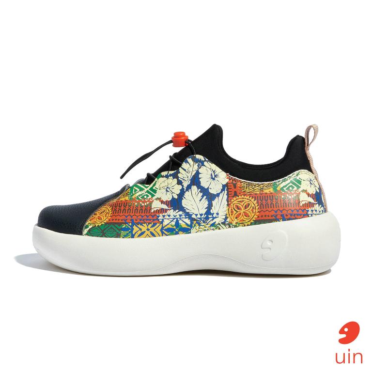 uin 西班牙原創設計 女鞋 運動鞋 巴特羅2花夜彩繪休閒鞋W1760431