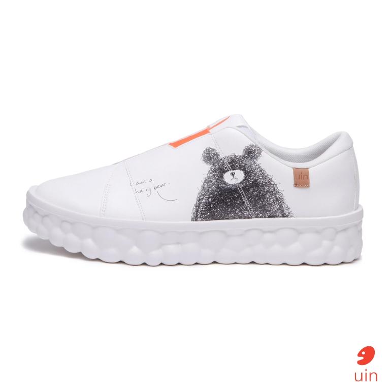 uin 西班牙原創設計 女鞋 守護熊2彩繪休閒鞋W1520154