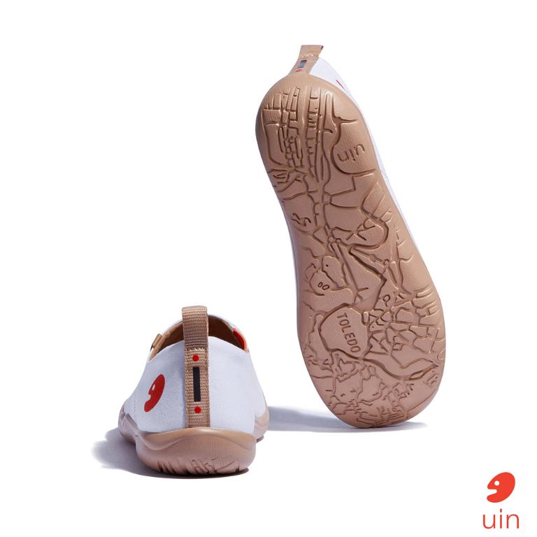 uin 西班牙原創設計 男鞋 帆布鞋 懶人鞋 守護熊彩繪休閒鞋M0101192