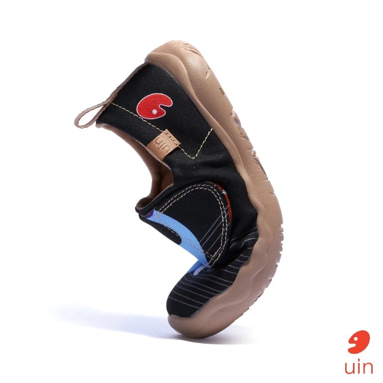 uin 西班牙原創設計 童鞋 黏帶 帆布鞋 藍色大象彩繪休閒鞋K1010051