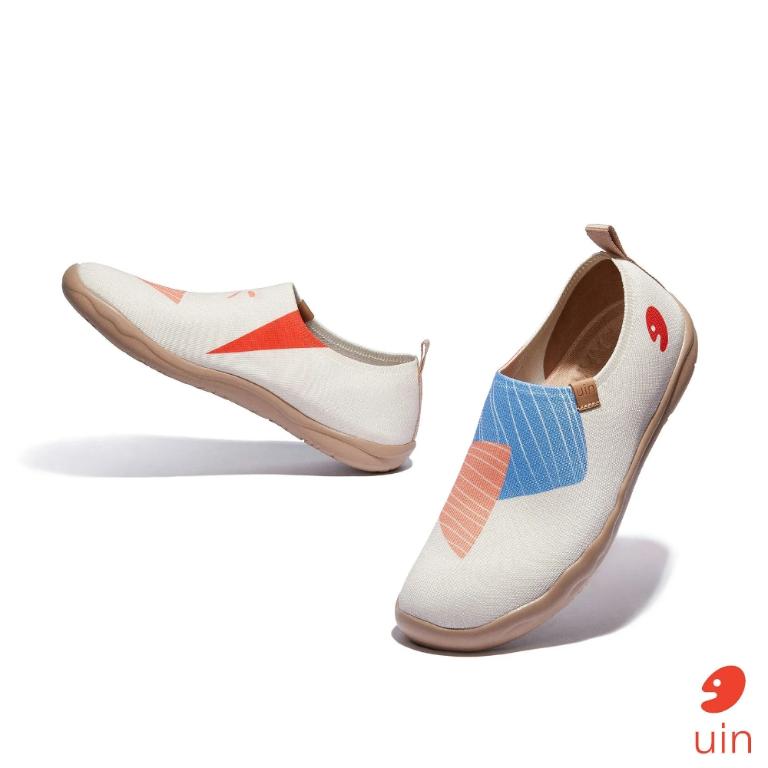 uin 西班牙原創設計 女鞋 帆布鞋 懶人鞋 春芽彩繪休閒鞋W1010573