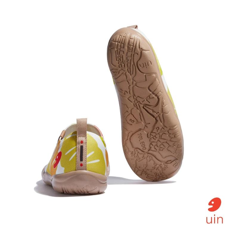 uin 西班牙原創設計 女鞋 帆布鞋 懶人鞋 菠蘿片彩繪休閒鞋W1010577