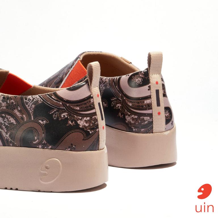 uin 西班牙原創設計 男鞋 懶人鞋 托萊多9記憶渦旋彩繪休閒鞋M1710275