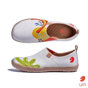 uin 西班牙原創設計 女鞋 帆布鞋 懶人鞋 山野彩虹彩繪休閒鞋W1010617
