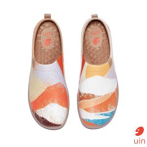 uin 西班牙原創設計 女鞋 懶人鞋 多彩山彩繪休閒鞋W1010350